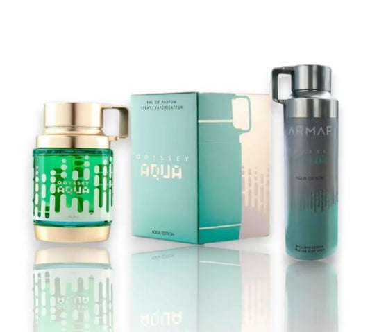 Armaf | Aqua Eau De Parfum + Aqua Body Spray | 2-piece Men's fragrance Multi Pack from Armaf Perfumes
Green